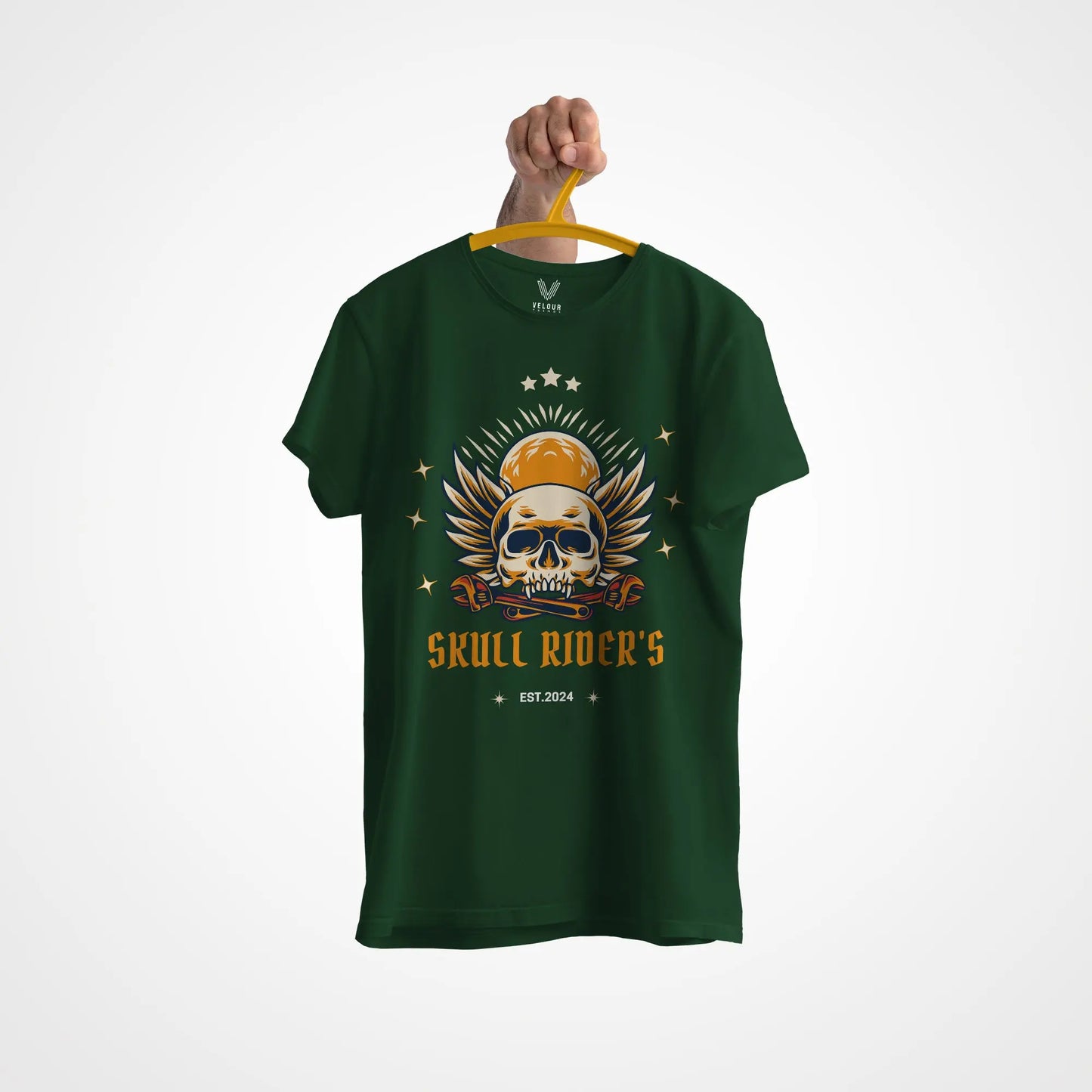 Skull Rider Men's T-shirt - Velour Trends Velour Trends