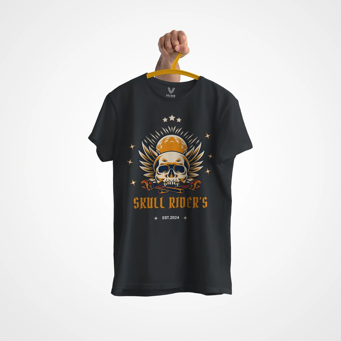 Skull Rider Men's T-shirt - Velour Trends Velour Trends