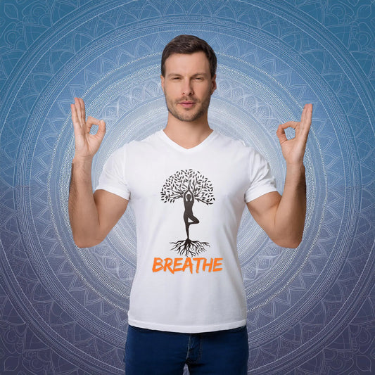 Breath Unisex T-Shirt - Yoga Collection by Velour Trends Velour Trends